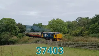 37403 roars up the 1 in 49 to Goathland