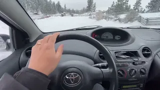 How does the Toyota echo do in deep snow?