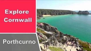Porthcurno Beach and The Minack Theatre in Cornwall on A Perfect Day