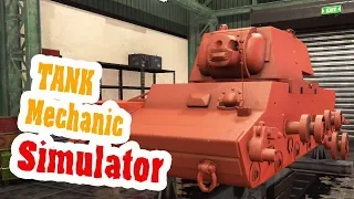 Сборка КВ-1 из мусора - ч14 Tank Mechanic Simulator