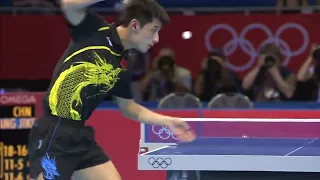 张继科的逆旋转发球-合辑1 Zhang Jike Reverse Serve Table Tennis