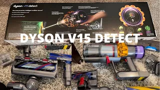 CORDLESS DYSON V15 DETECT VACUUM UNBOXING | #thechapmanfam