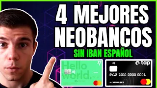 4 MEJORES NEOBANCOS más utilizados SIN IBAN ESPAÑOL 2022. COMPRA y VENDE CRIPTOMONEDAS SIN DECLARAR!