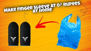 How to Make finger sleeve at home 0₹ rupees | easy to make |  #fingersleeves #gaming