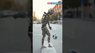 Robot Playing Soccer Mocap Test  | NOT Real | Amazing Wonder Studio Ai  #shorts