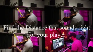 How to record and process violin.  Recording strings with a Neumann U87.  This works with any mic!