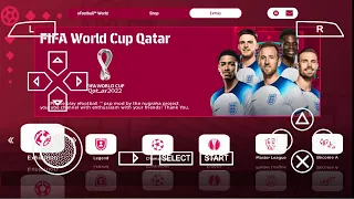 Efootball PES 2023 PPSSPP World Cup 2022 Qatar Real Face Camera Ps5