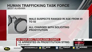 12 arrested in prostitution sting