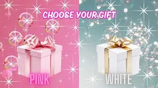 Choose Your Gift🎁Pink and White⭐Are you a lucky person?🤔✅❎ #2giftbox #wouldyourather #pickonekickone