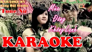 KARAOKE | Mùa Đông Không Lạnh - Akira Phan | Beat phối mới TONE NỮ ( Tone Abm )