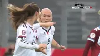 Frauenfussball EM 2017 Qualifikation Deutschland   Russland 1  Halbzeit