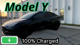 Charging My Tesla Model Y to 100% ! How Much Range I've lost in 1 Year?