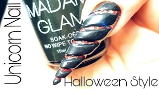 Unicorn Nail - HALLOWEEN STYLE by Black Swan Beauty