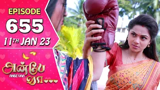 Anbe Vaa Serial | Episode 655 | 11th Jan 2023 | Virat | Delna Davis | Saregama TV Shows Tamil