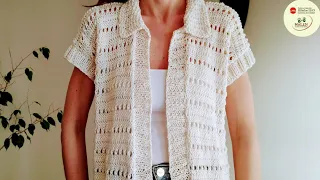 Chaleco Duna en dos agujas #tricot Todo en una pieza, tutorial completo! #palillos #jersey #tejido