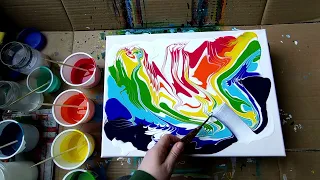 My first commissioned work a wild rainbow
