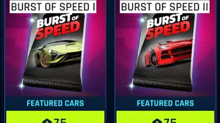 Asphalt 9, Opening Burst Of Speed Packs