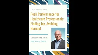 LMIG Speaker Series - Don Greene, PhD