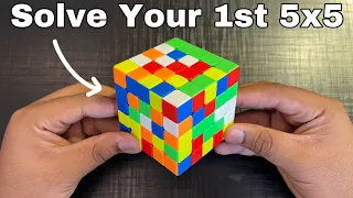 How to Solve a 5x5 Rubik's Cube Without Algorithms "Hindi Urdu"