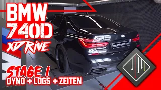 BMW 740d G11 I Stage 1 | Chiptuning - Dyno - Logs - 100-200 km/h | mcchip-dkr