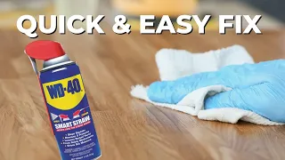 Quick Fix For Squeaky Floors with WD-40!