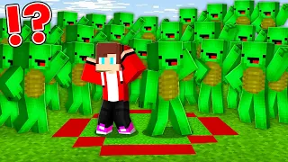 JJ And Mikey Surive In CIRCLE Vs EVIL MIKEY'S CLONES In Minecraft - Maizen