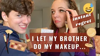 I let my brother do my makeup….instant regret? :/