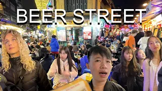 Hanoi BEER STREET Ta Hien Exploring French Quarter, Alleys Vietnam 🇻🇳