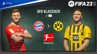 FIFA 23 - Bayern Munich vs Borussia Dortmund - Bundesliga 22/23 Der Klassiker | PS5™ Gameplay [4K60]