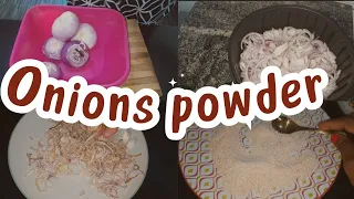 Homemade onion powder/using air fryer