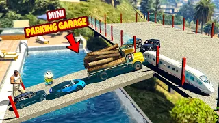 Franklin & shinchan Build Mini Parking Garage For Rc Cars in GTA 5 in Telugu