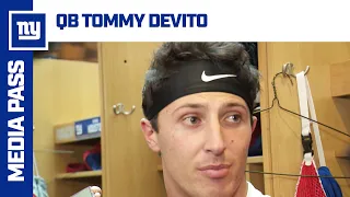 Tommy DeVito on Making First Start at Home | New York Giants