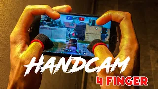 IPHONE SE2 HANDCAM 😍| 4 Finger + Full Gyro | PUBG MOBILE