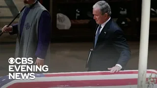 George W. Bush makes history with emotional eulogy