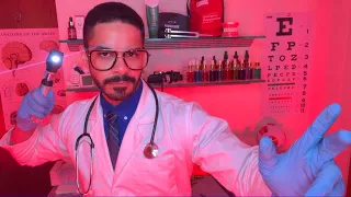 ASMR Examen De La Vista Detallado (Examen Medico Español) Para Domir Oculista