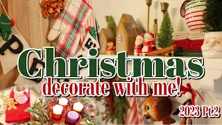 CHRISTMAS DECORATE WITH ME | LAST MINUTE CHRISTMAS DECORATING | Christmas decor ideas!