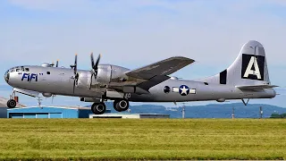 Amazing B-29 Superfortress FIFI: WWII Weekend 2023 @ Reading Airport 🛫