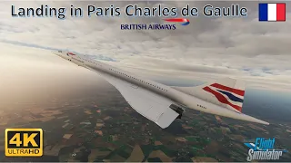 FS 2020  - A Passenger Life - Landing in Paris Charles De  Gaulle -  CONCORDE British Airways