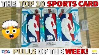 THE FIRST TRIPLE LOGOMAN HAS BEEN PULLED! | Top 10 Sports Card Pulls Of The Week Episode 141