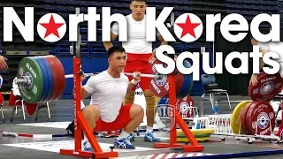 North Korea Back Squats 2015 World Weightlifting Championships
