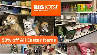 🍽🥤Big Lots Spring + 50% Off ALL Easter Items | Shop With Me #biglotsspring #clearance #shopwithme