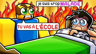 ROBLOX SÉCHER L'ÉCOLE... (j'ai menti à mon père)