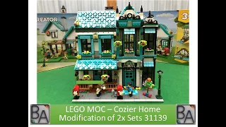 LEGO MOC - I finally got 2x Cozy House sets and turned them into a Cozier Home