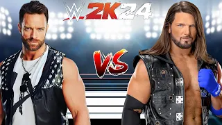 WWE 2K24 AJ STYLES VS. LA KNIGHT ON FRIDAY NIGHT SMACKDOWN!