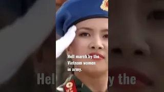 Vietnam women in troops marching