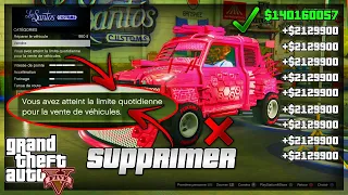 SUPPRIMER LA LIMITE DE VENTE QUOTIDIENNE? GTA 5 ONLINE 1.51