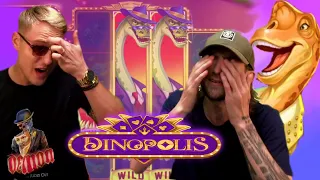 🔥 GIGANTIC BIG WIN ON DINOPOLIS SLOT BY ANTE AND JESUS 🔥