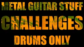 Metal Drums Only - Drum Backing Track (Challenges) 95 BPM