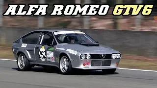 Alfa Romeo GTV6 racecar - Nice V6 sounds (Zolder 2018)