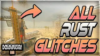 ALL WORKING GLITCHES ON THE MAP "RUST"- Lines of Sight/Competitive Spots (COD MWIII 2023 GLITCHES)